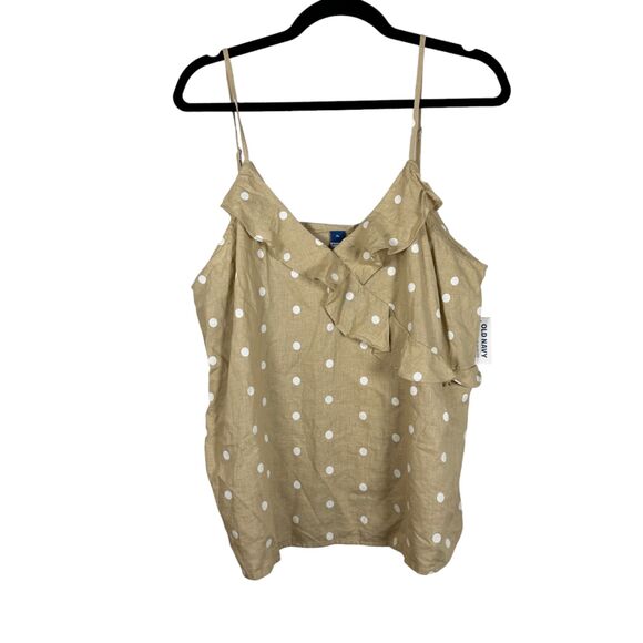 Old Navy Wrap Effect Polka Dot Cami Blouse Size XL NEW with Tags - Picture 5 of 7